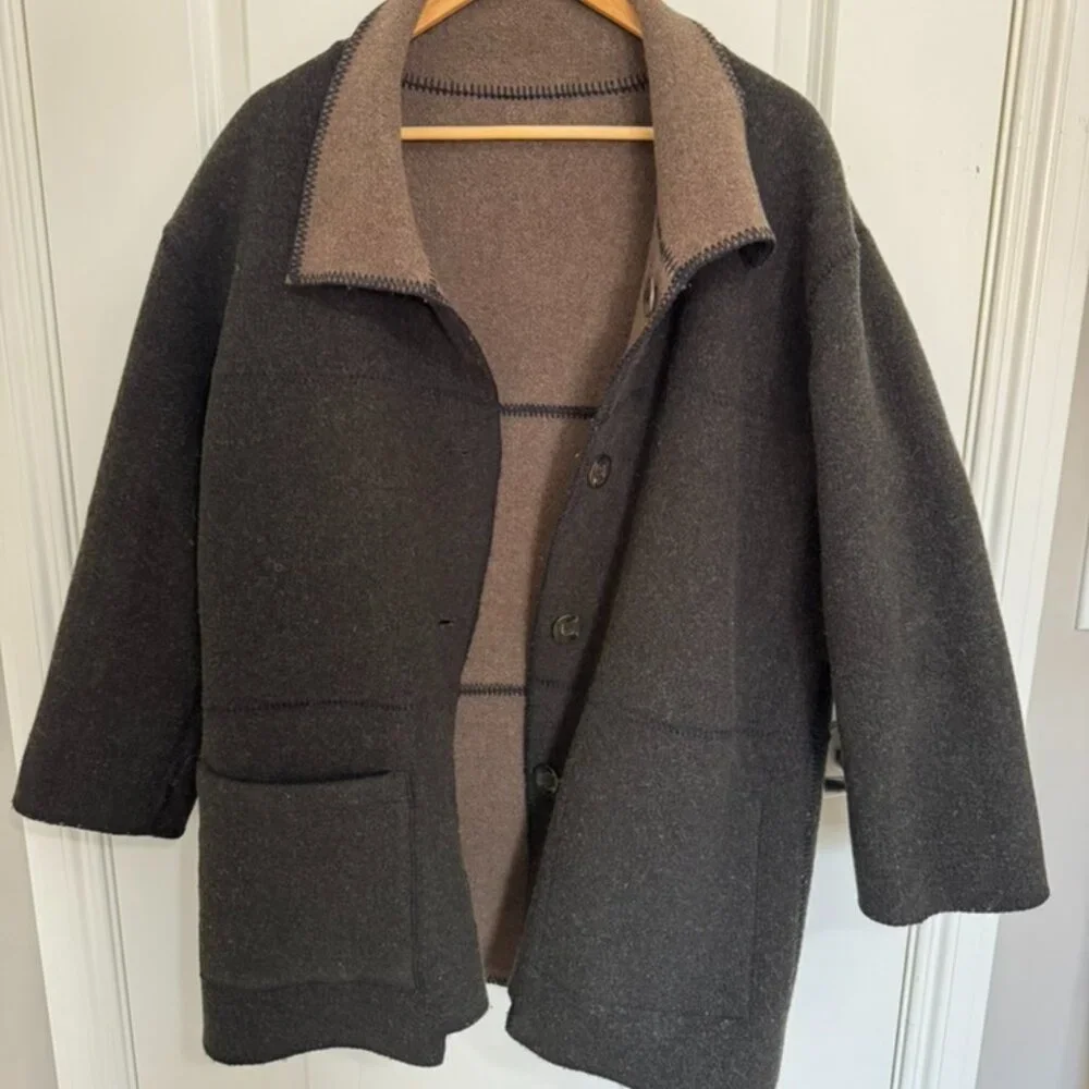 Reversible Merino Wool Jacket - Picture 5 of 5
